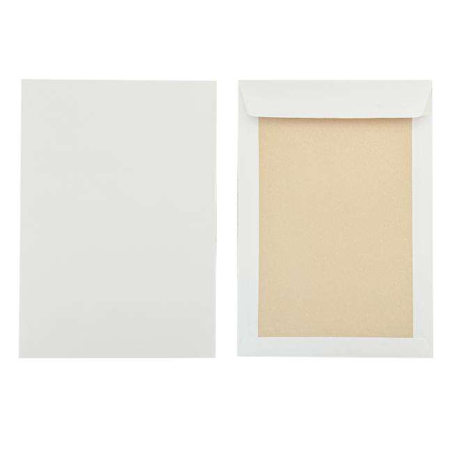 Mailing envelopes C4 with tape, with white cardboard back