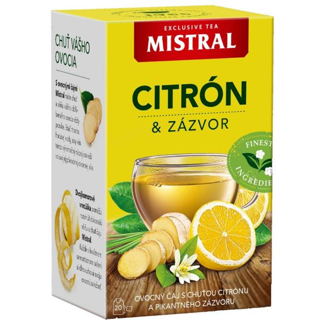[PT604809] Tea MISTRAL fruit Lemon and ginger HB 40 g