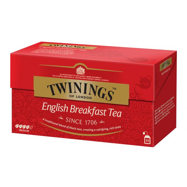 [PT604822] Čaj Twinings black English Breakfast HB 25 x 2g