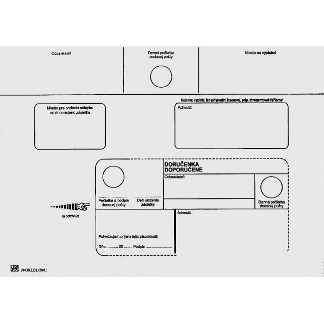 [OB452090] Postal envelopes C5 delivery note, 1000 pcs