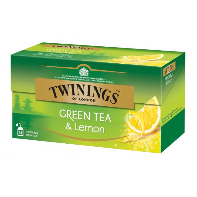 [PT604826] Čaj Twinings zelený & Lemon HB 25 x 5g