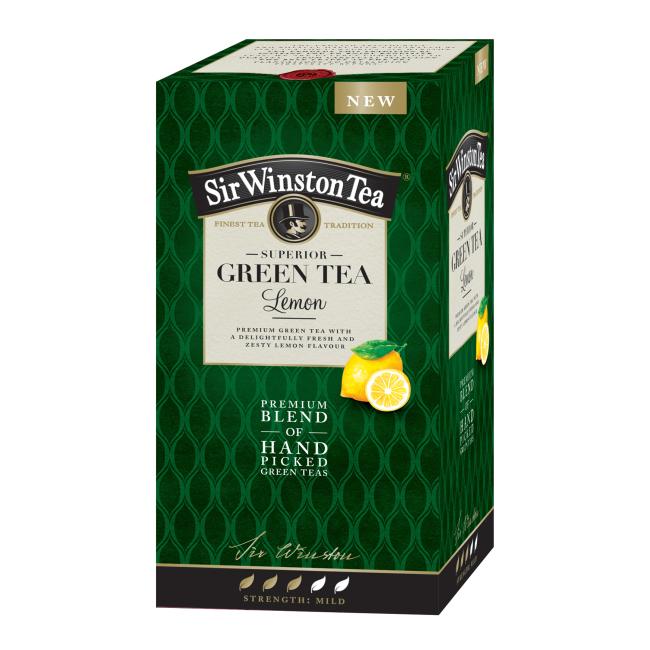 [PT604936] Čaj SIR WINSTON Green Tea Lemon HB 20 x 1,75g