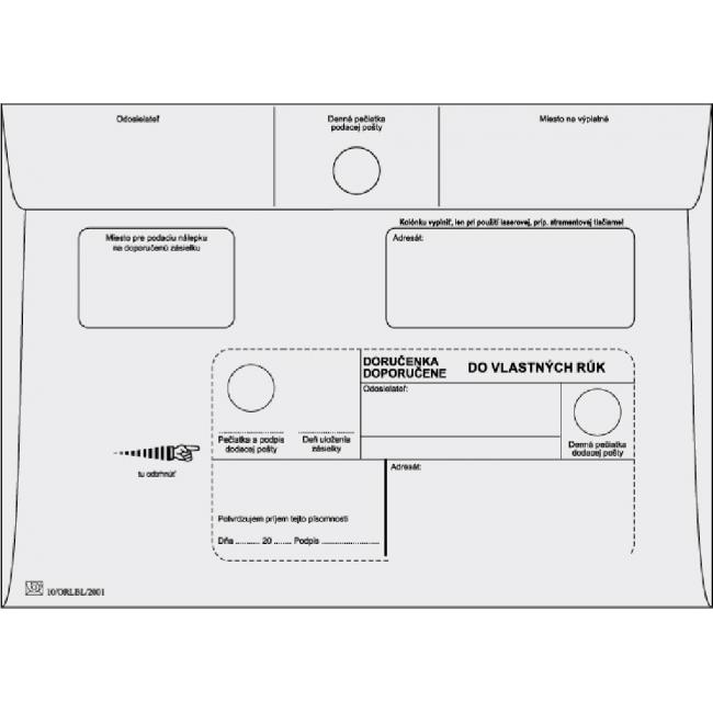 Postal envelopes C5 delivery to VR without OD, 1000 pcs