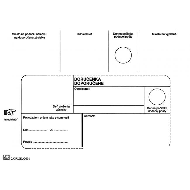 Postal envelopes B6 delivery note, 100 pcs
