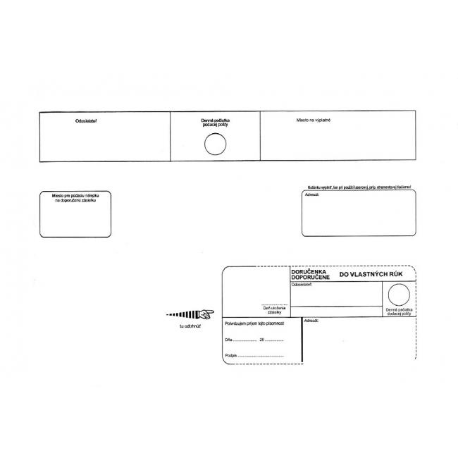 [OB474090] Postal envelopes C4 with tape, to VR without OD white, 250 pcs