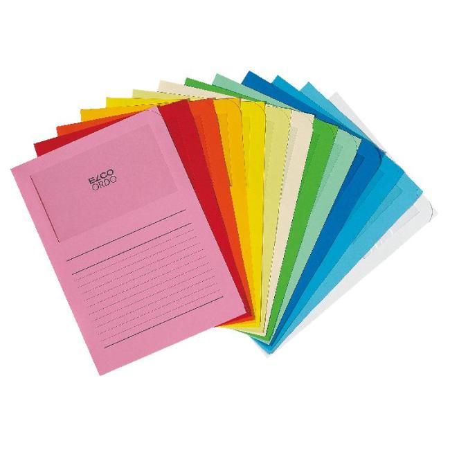Foundation folder with window ELCO ORDO mix of colors