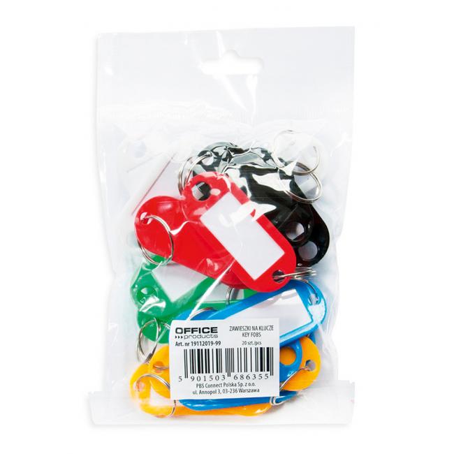 [OC201999] Key tags Office Products mix of colors 20 pcs
