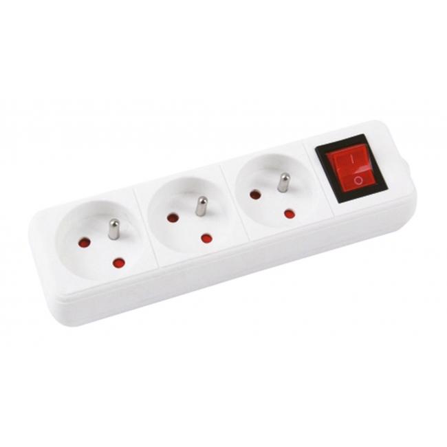 Extension cable Office Products with 3 sockets with switch 3m