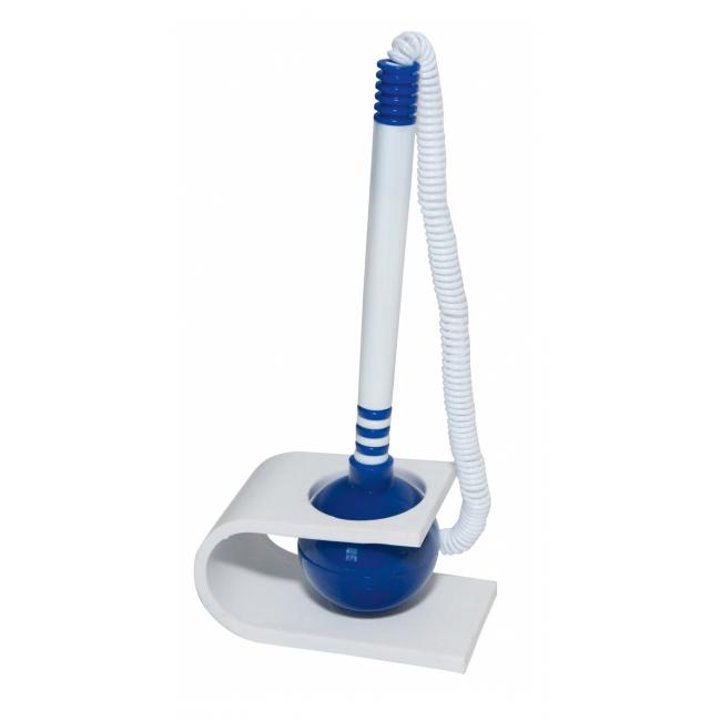 [OC641101] Pen with stand Office Products plastic blue-white vertical
