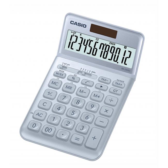 Calculator Casio JW-200SC BU silver