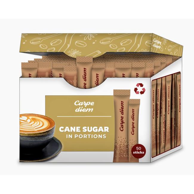 Portioned cane sugar sticks HB 50 x 4 g