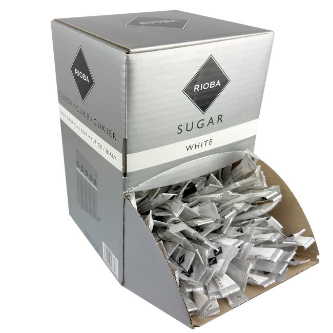 Rioba white sugar 500 x 4 g sticks