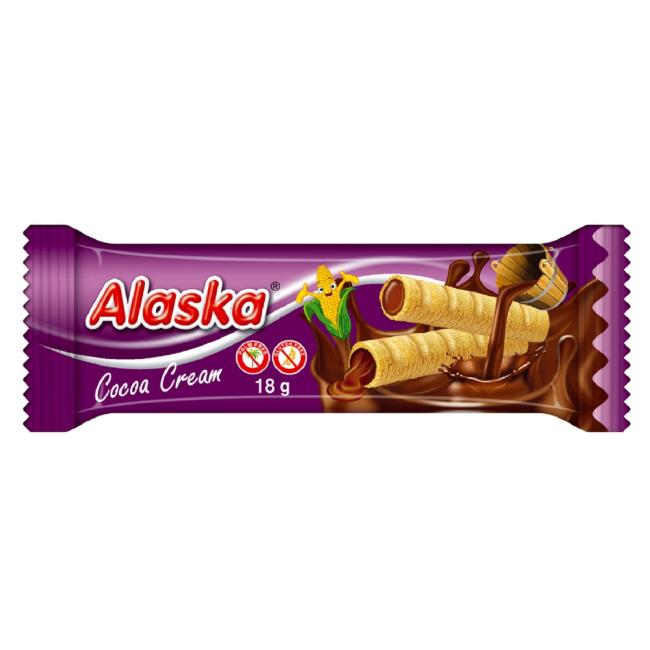 [PT723584] Trubičky Alaska plnené kakaovým krémom 18 g