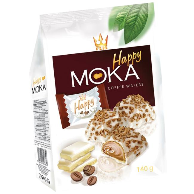 [PT795412] HAPPY MOKA wafers with coffee flavor 140 g