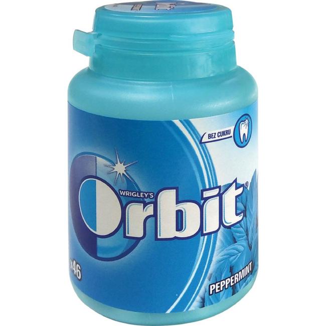 Wrigley's Orbit Peppermint dražé 64 g téglik
