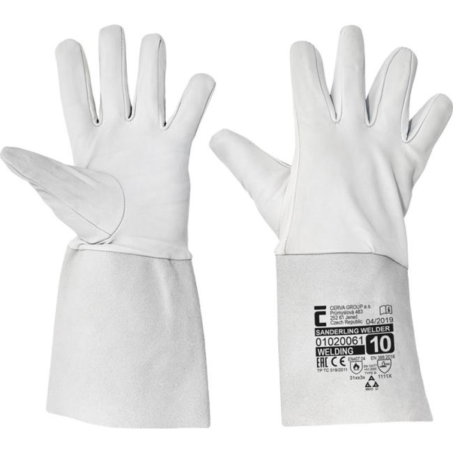 Celokožené rukavice SANDERLING ZVÁRAČ veľ. 10/XL
