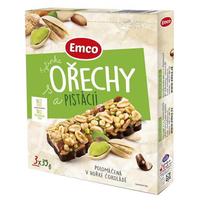 [PT803014] Emco bar with nuts and pistachios 3 x 35 g