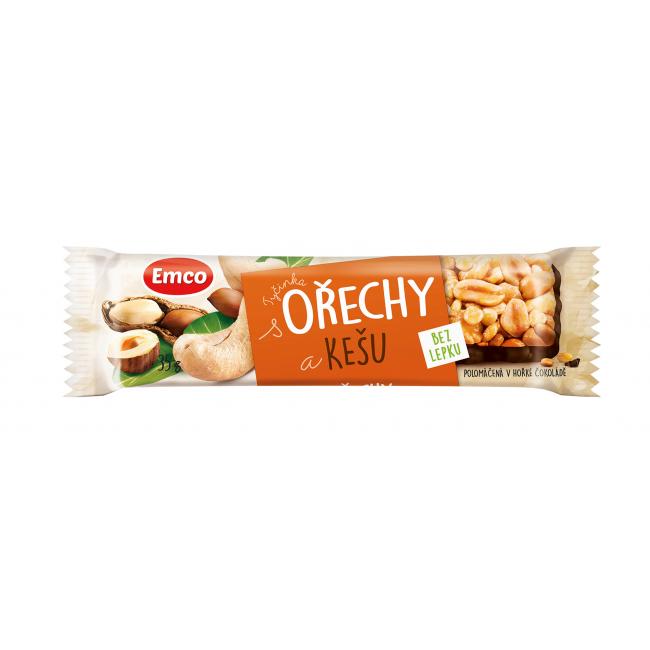 Gluten-free Emco bar 35 g Nuts and cashews