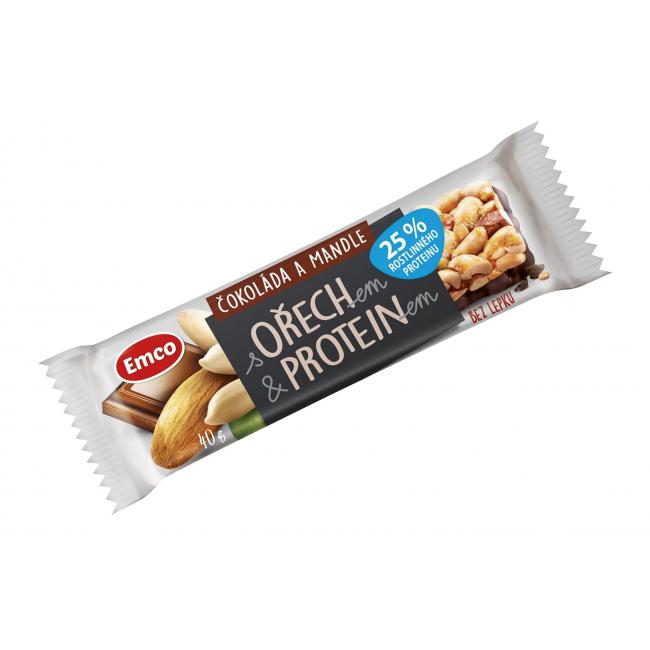 [PT806143] MYSLI tyčinka s proteínom 40 g čokolády a mandlí