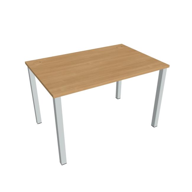 Uni work table, 120x75.5x80 cm, oak/grey