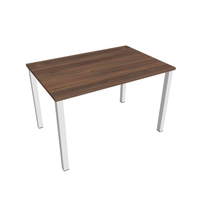 Uni work table, 120x75.5x80 cm, walnut/white
