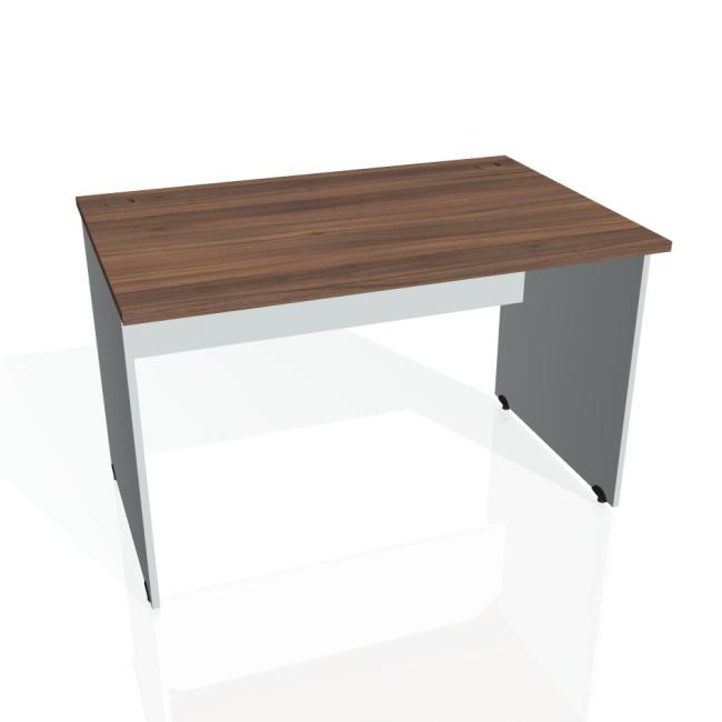Gate desk, 120x75.5x80 cm, walnut/grey