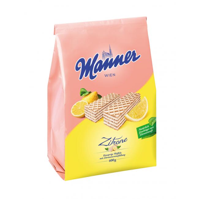 Manner oblátky s citrónovým krémom 400 g
