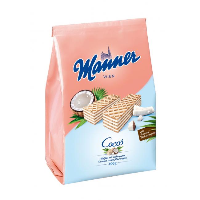 Manner oblátky s kokosovým krémom 400 g