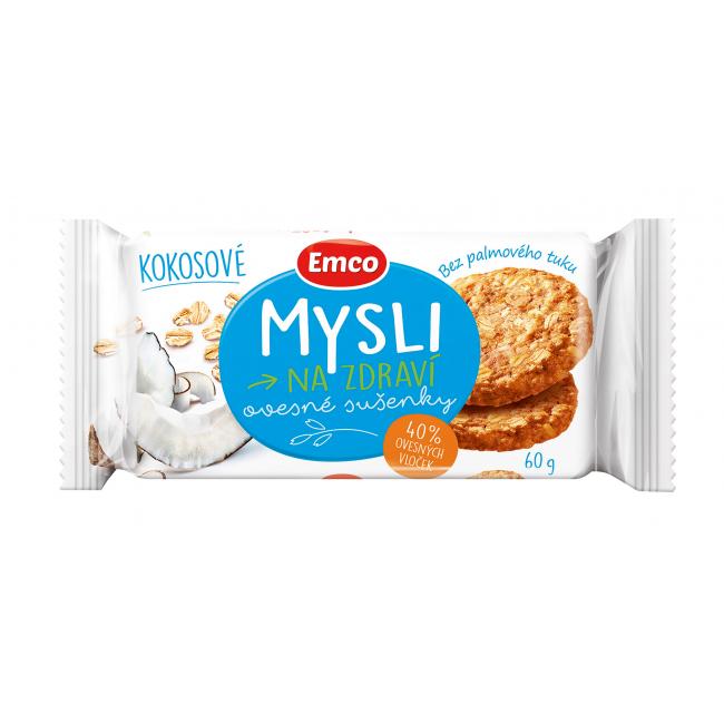 [PT840040] Ovsené sušienky MYSLI 60 g kokosové