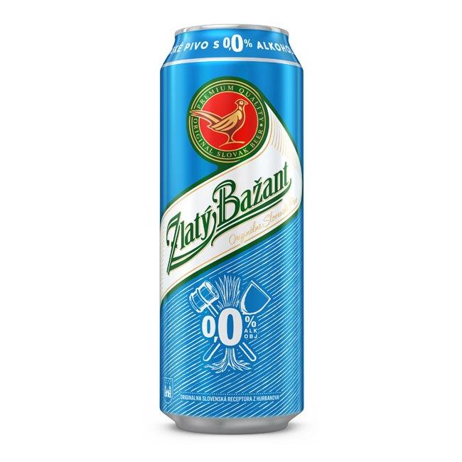 Beer Zlatý Bažant 0% non-alcoholic 24 x 0.5 ℓ Light can