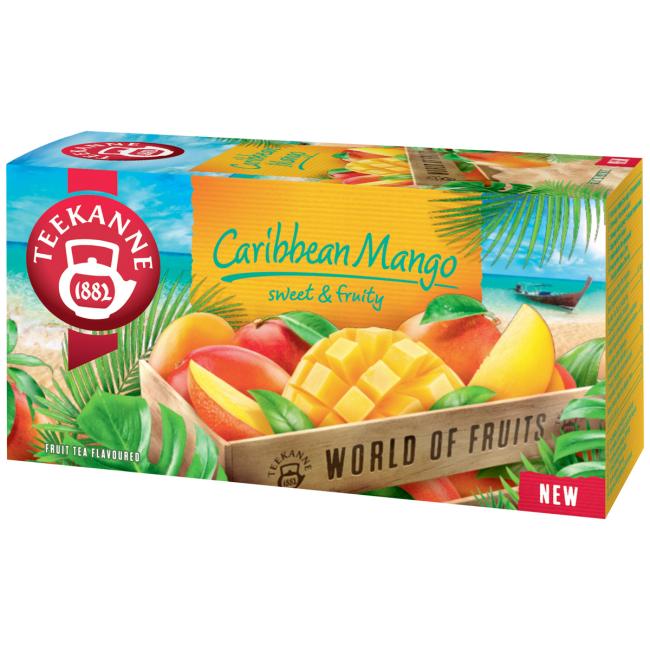 Teekanne World Of Fruits Caribbean Mango HB čaj 20 x 2,25g