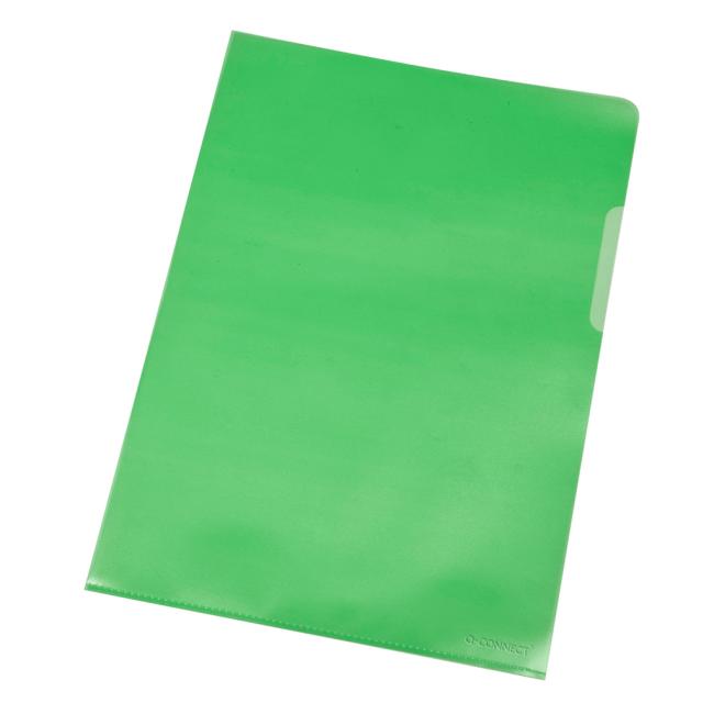 [QC000309] Cover L for documents Q-CONNECT antistatic matte 120mic green 100 pcs