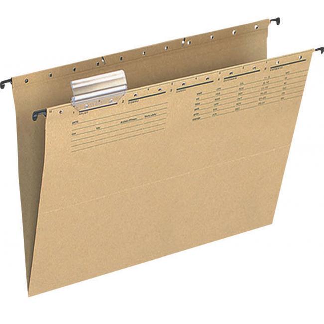 [QC000555] Hanging bag with V-bottom Q-CONNECT recycled brown