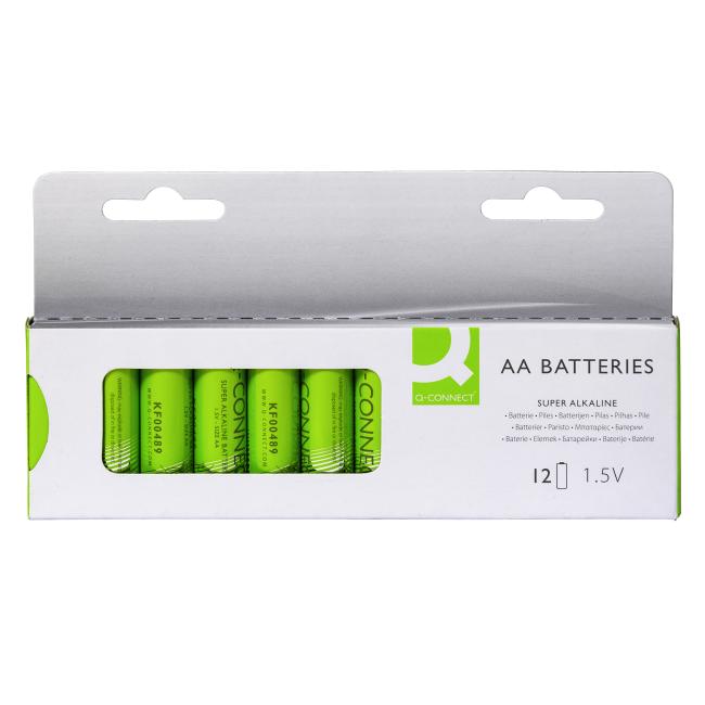 Battery Q-CONNECT AA pencil 12 pcs