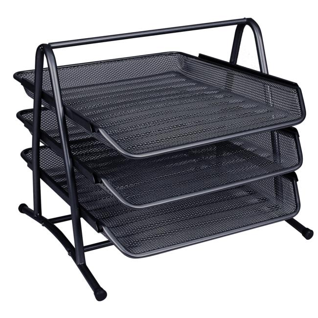 [QC000823] Wire rack with 3 shelves 350x275x278mm black