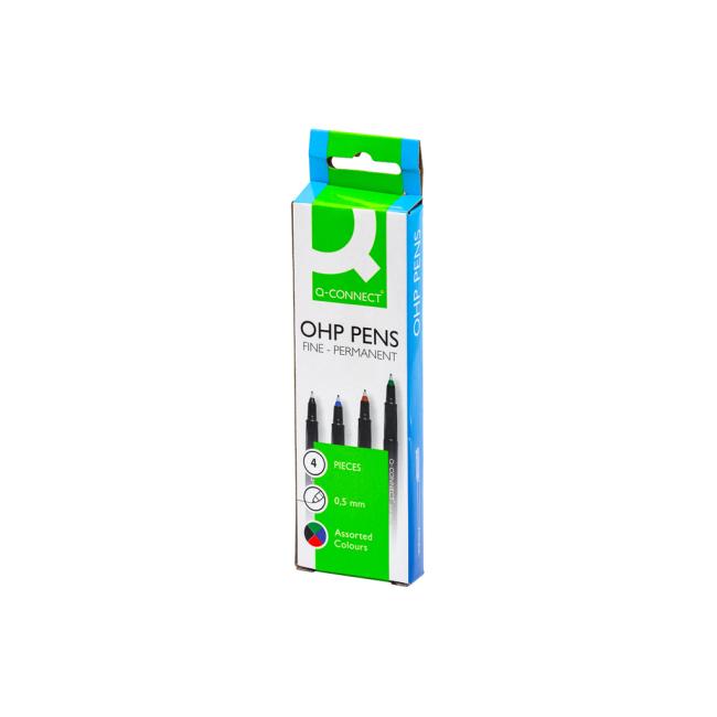 Set of permanent markers Q-CONNECT F 4S 0.5mm