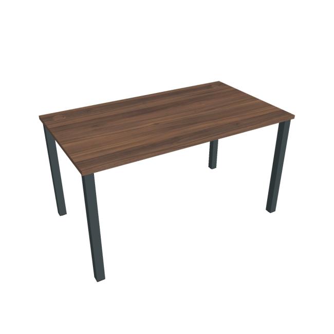 Uni work table, 140x75.5x80 cm, walnut/black