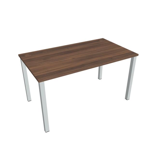 Uni work table, 140x75.5x80 cm, walnut/grey