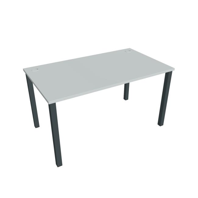 Uni work table, 140x75.5x80 cm, grey/black