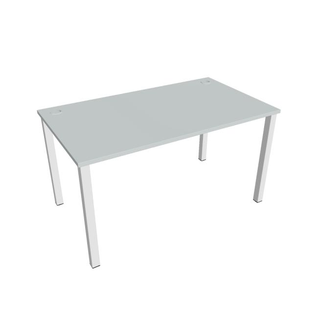Uni work table, 140x75.5x80 cm, grey/white