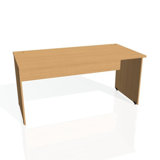 Gate desk, 160x75.5x80 cm, beech/beech