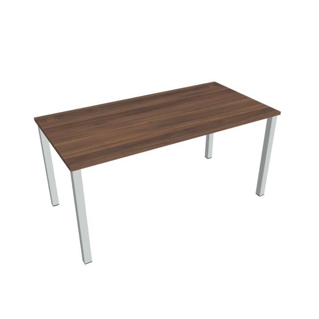 Uni work table, 160x75.5x80 cm, walnut/grey