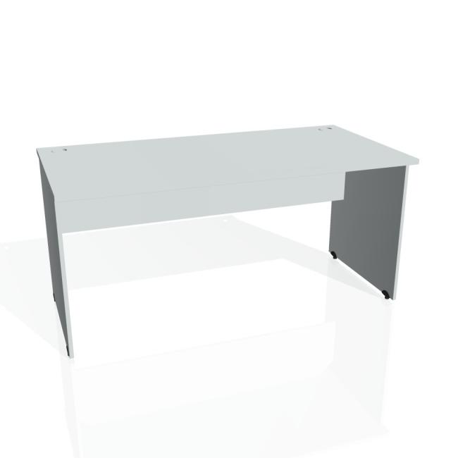 Gate desk, 160x75.5x80 cm, grey/grey