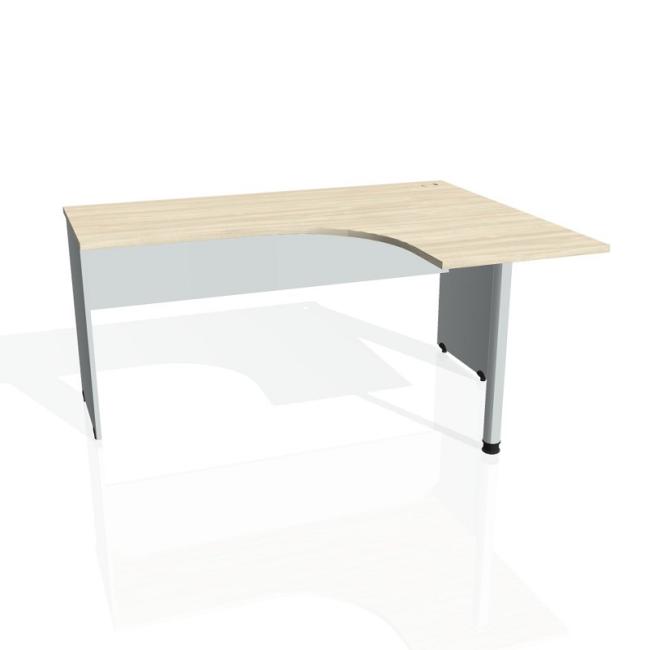 Gate desk, ergo, left, 160x75.5x120 cm, agate/grey