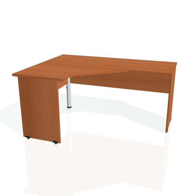 Gate desk, ergo, right, 160x75.5x120 cm, cherry/cherry