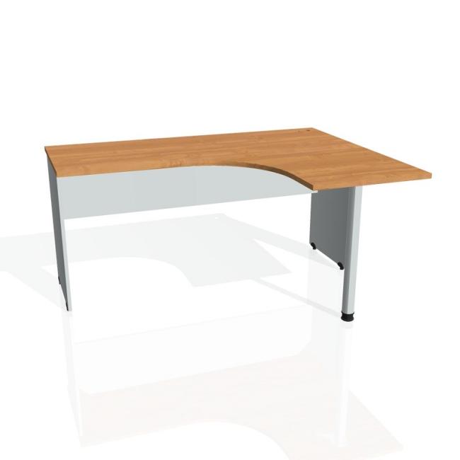 Gate desk, ergo, left, 160x75.5x120 cm, alder/grey