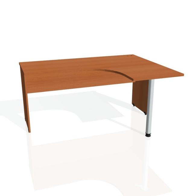 Gate desk, ergo, left, 160x75.5x120 cm, cherry/cherry