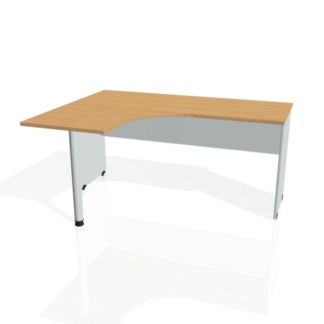 [ON016228] Gate desk, ergo, right, 160x75.5x120 cm, beech/grey