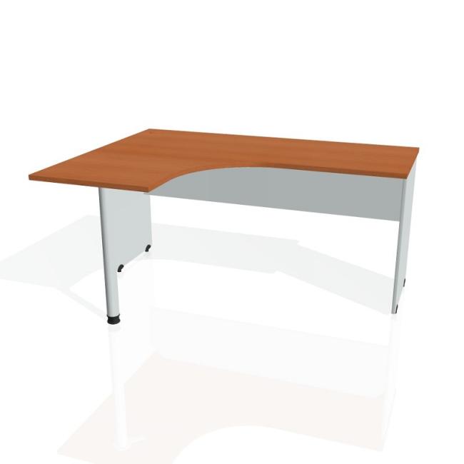 [ON016258] Gate desk, ergo, right, 160x75.5x120 cm, cherry/grey