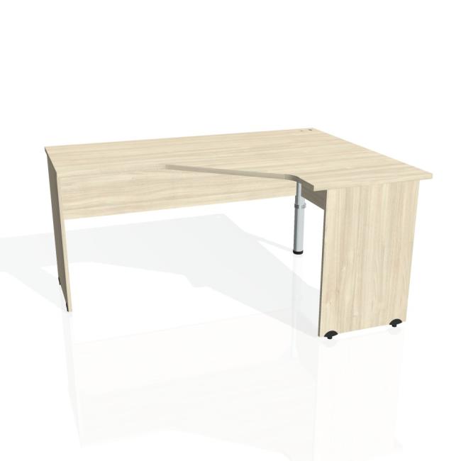 Gate desk, ergo, left, 160x75.5x120 cm, agate/agate